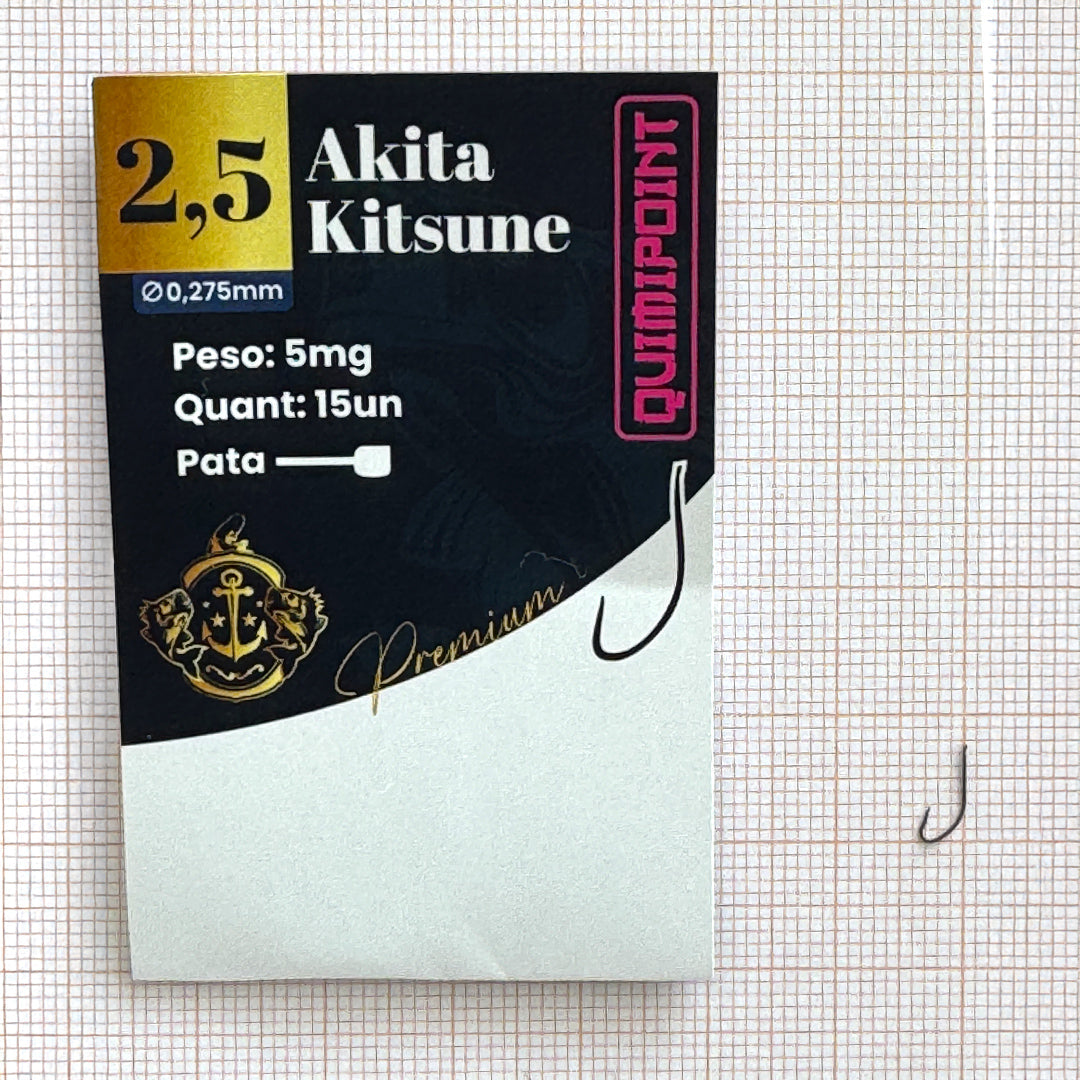 Anzol Akita Kitsune Premium QUIMIPOINT (Pct com 15)