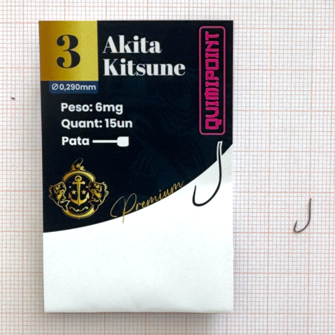 Anzol Akita Kitsune Premium QUIMIPOINT (Pct com 15)