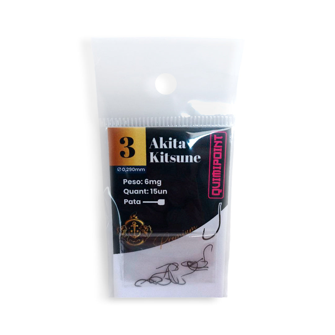 Anzol Akita Kitsune Premium QUIMIPOINT (Pct com 15)