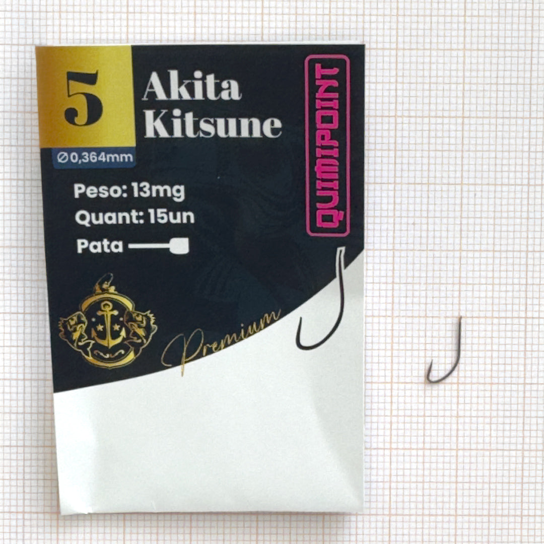 Anzol Akita Kitsune Premium QUIMIPOINT (Pct com 15)