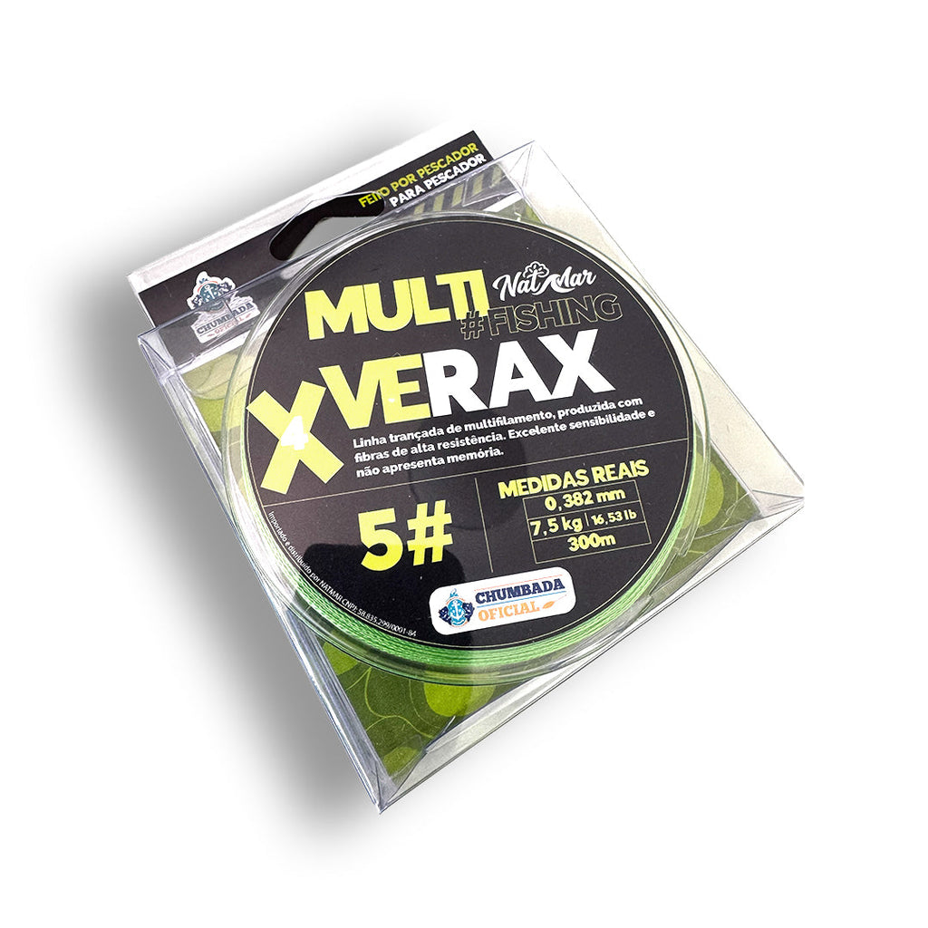 VERAX Linha de Multifilamento 4X – 300 metros | Chumbada Oficial