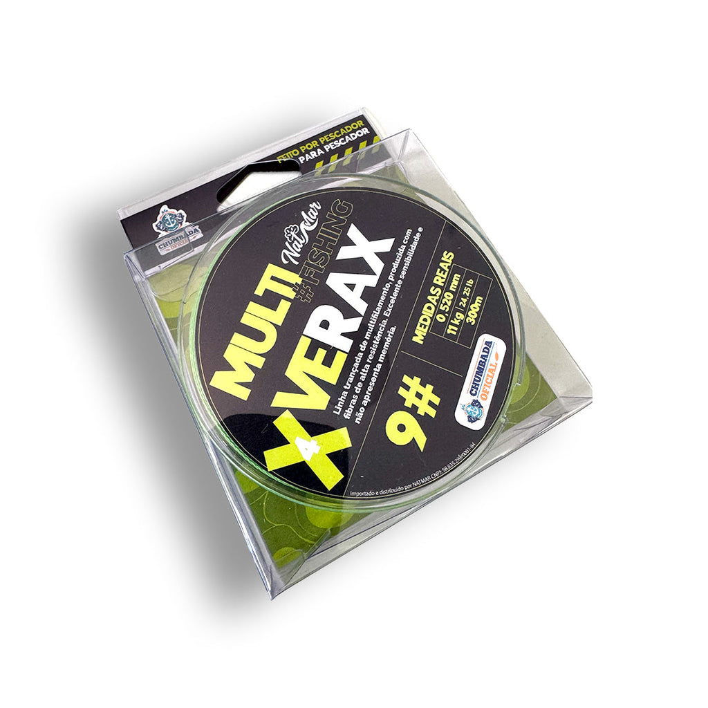 VERAX Linha de Multifilamento 4X – 300 metros | Chumbada Oficial