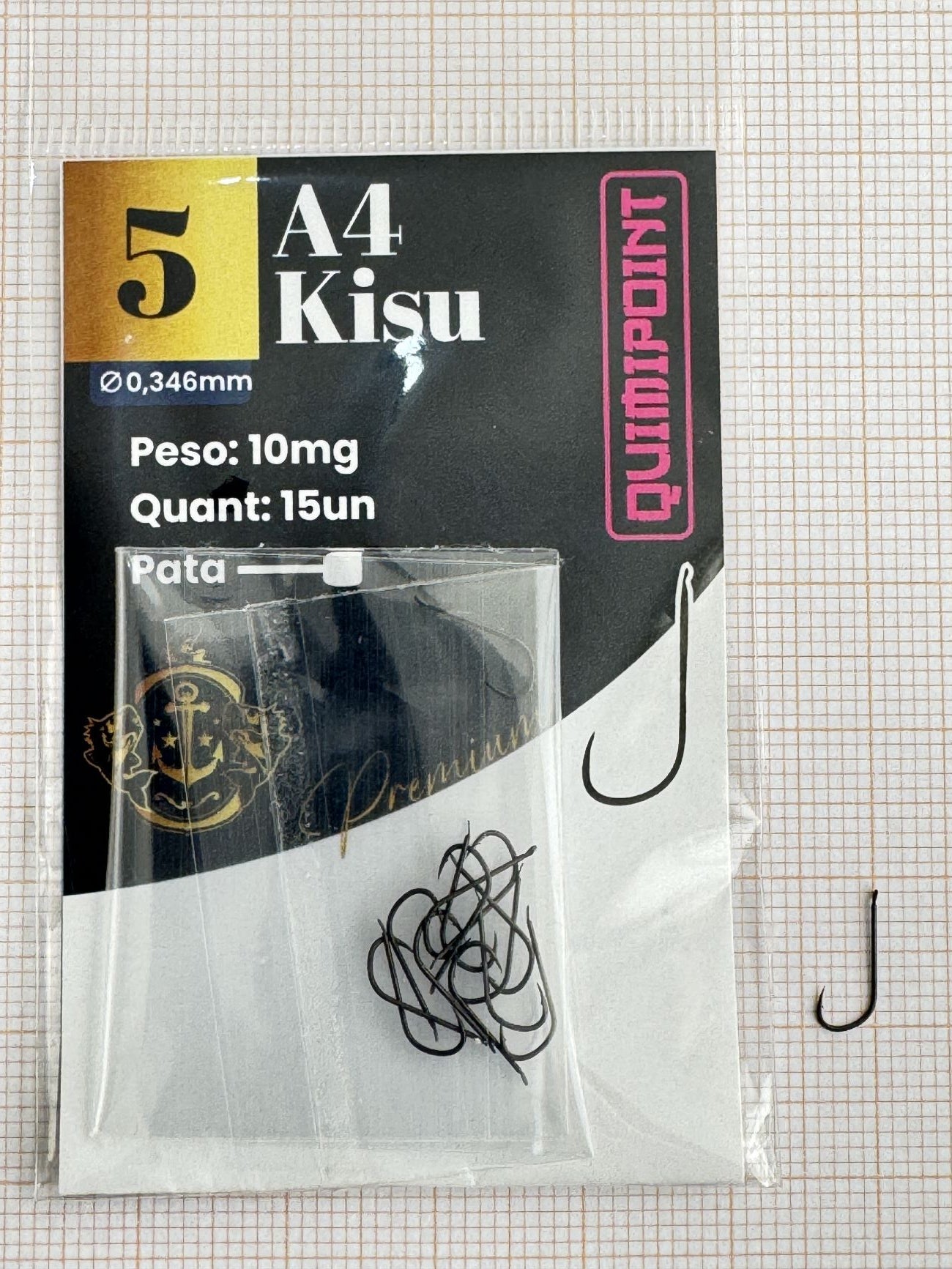 Anzol A4 Kisu Premium Quimipoint (Pct com 15)