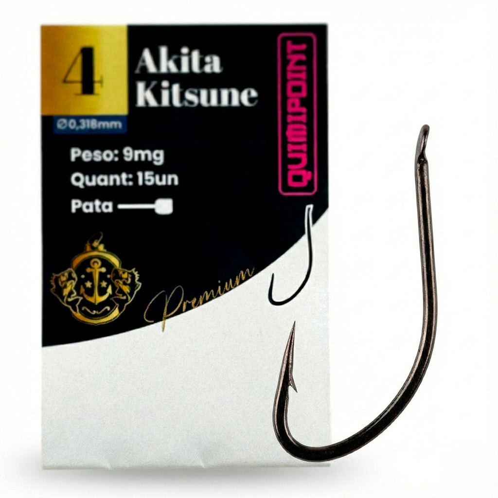 Anzol Akita Kitsune Premium QUIMIPOINT (Pct com 15)