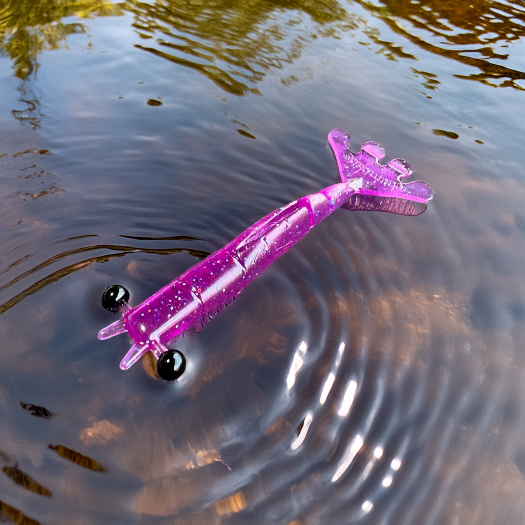 Kit Isca Artificial Camarão Jig Head Articulado