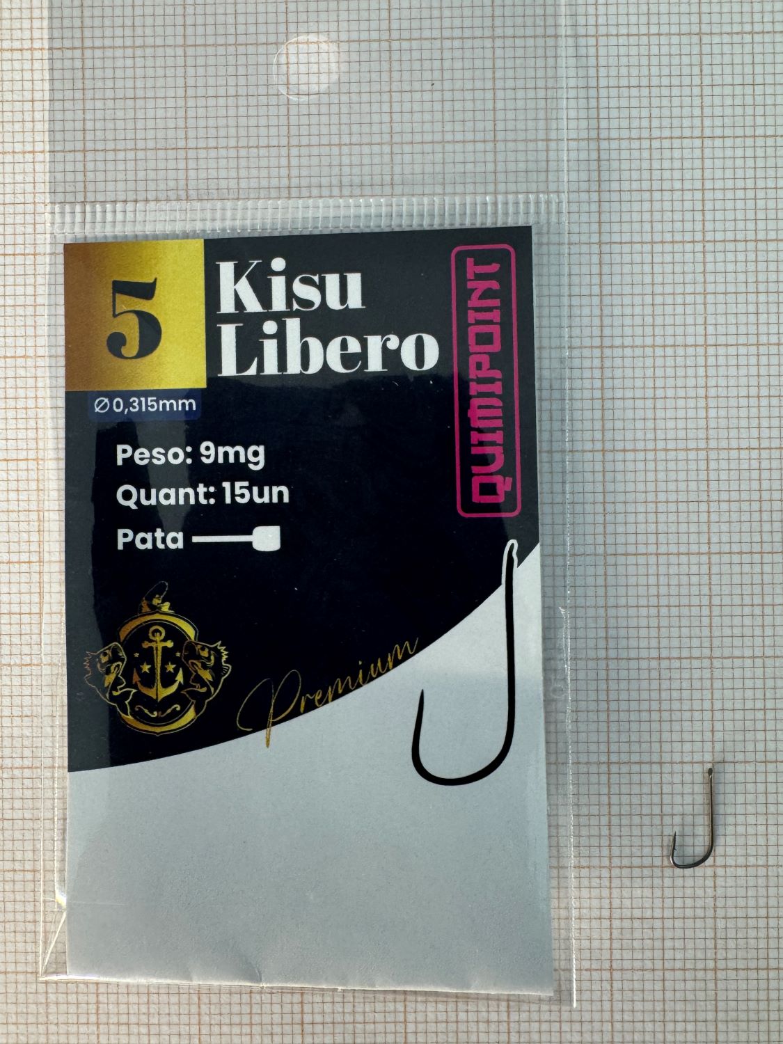 Anzol Kisu Libero Premium QUIMIPOINT (Pct com 15)