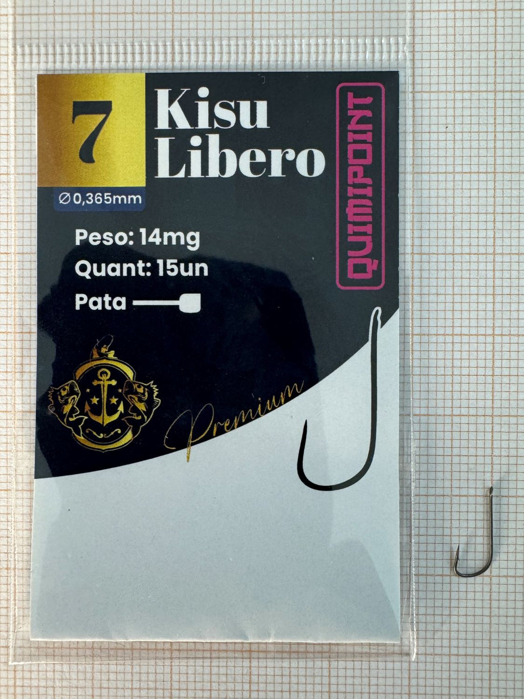 Anzol Kisu Libero Premium QUIMIPOINT (Pct com 15)