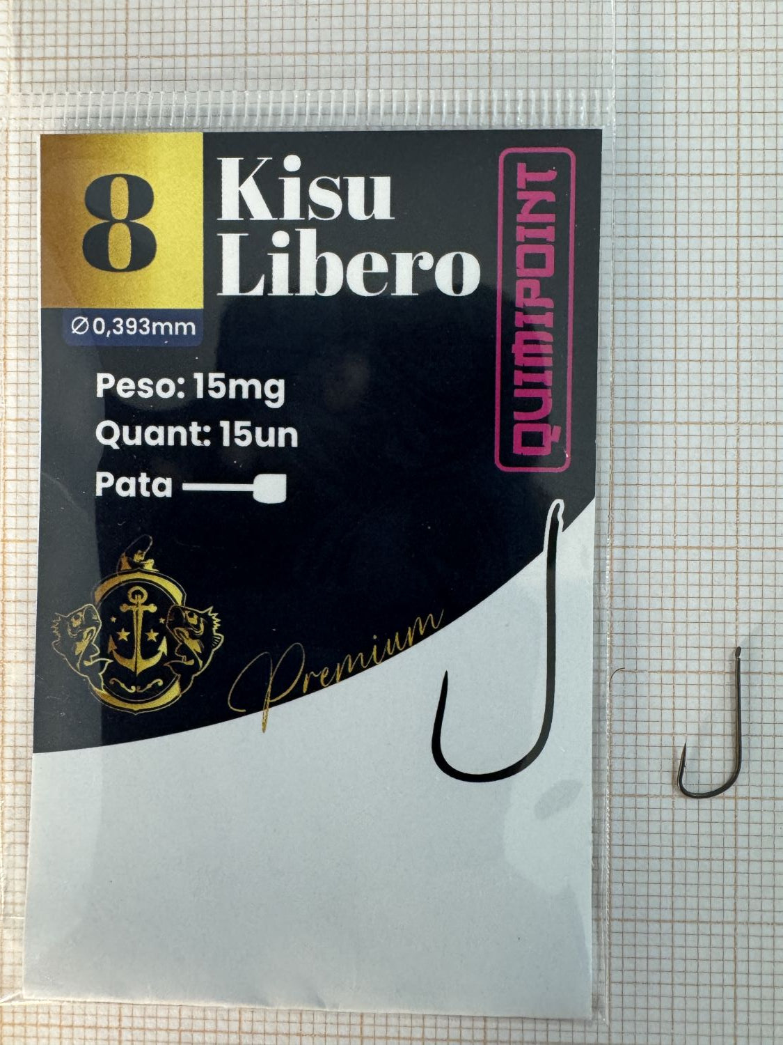 Anzol Kisu Libero Premium QUIMIPOINT (Pct com 15)