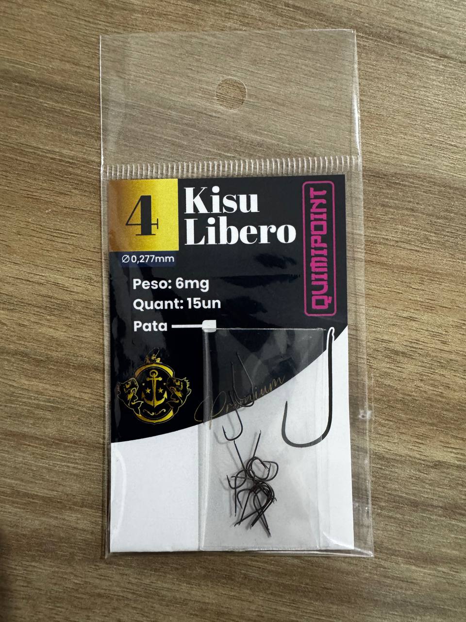 Anzol Kisu Libero Premium QUIMIPOINT (Pct com 15)