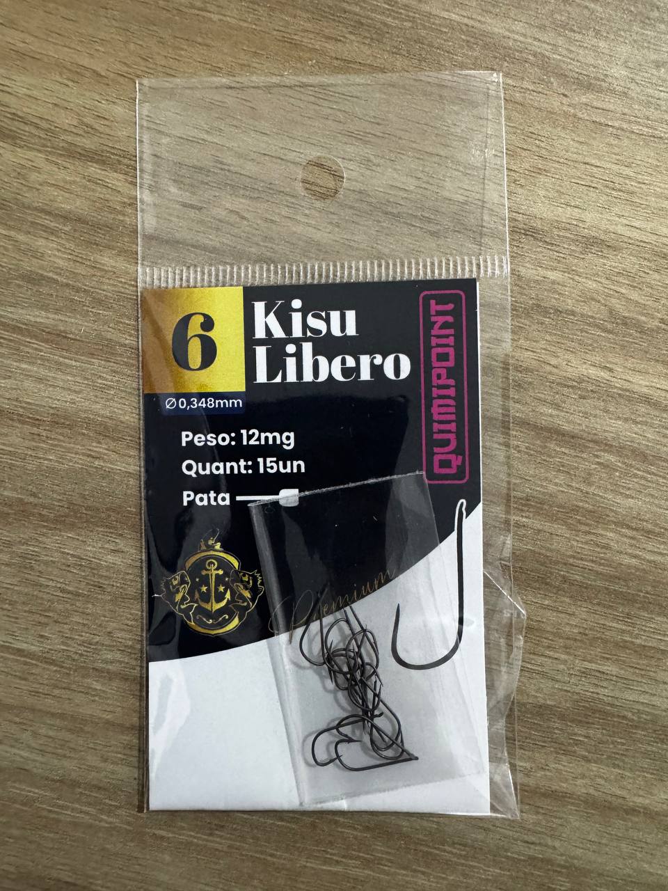 Anzol Kisu Libero Premium QUIMIPOINT (Pct com 15)